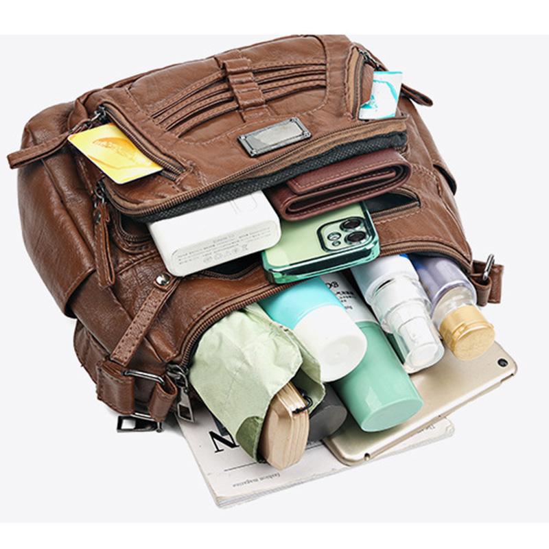 High Quality Soft PU Leather Shoulder Crossbody Bags for Women Designer Brand Messenger Tote Bag Luxury Female Fashion Hand Bag