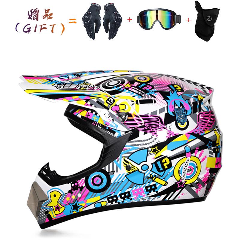 Safety Motocross Helmet Casco Motocross Bicycle Downhill Capacete Atv Cross Helmet Child Motorcycle Helmet Dot Abs 1Kg Unisex