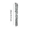 78.74in Green Plant Fake Cedar Artificial Realistic Pine Branches Soft Christmas Stems For Home Patio Yard Wall Living Room