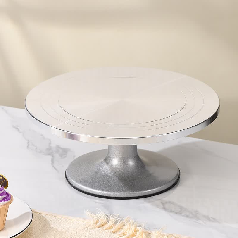 Piatto girevole per decorare torte in alluminio