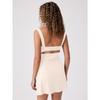 Sexy Backless High Waist Slimming Square Neck Strappy Solid A Line Mini Dress For Women