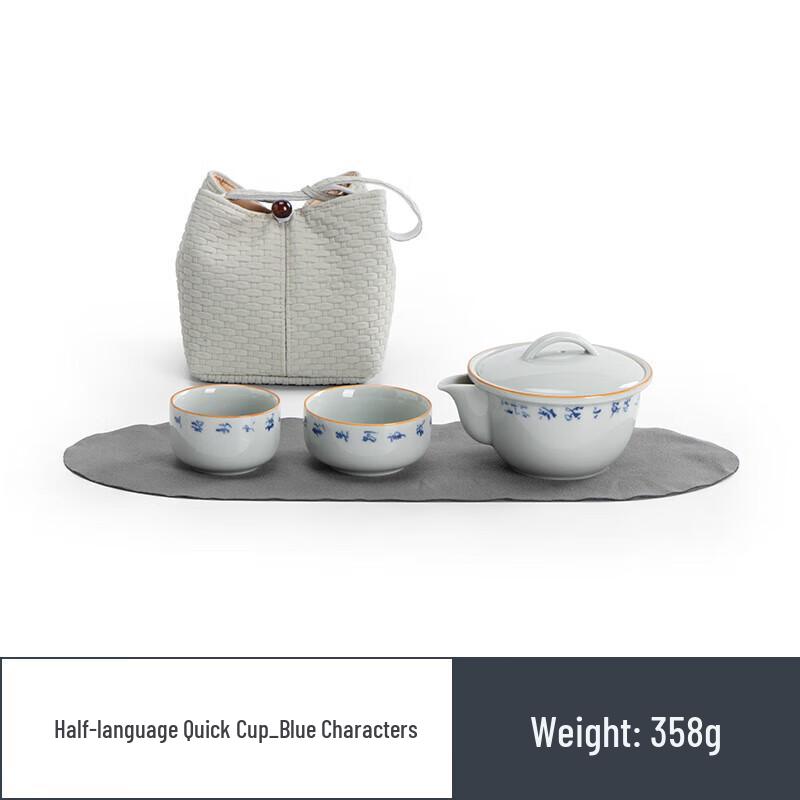 

Portable Ceramic Kung Fu Travel Tea Set