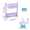 Uxcell Ohrringhalter-Set mit 8 Kleiderbügeln, Acryl-Ohrringhalter Organizer Ständer Rack Ohrring-Displayhalter für Steckerchen
