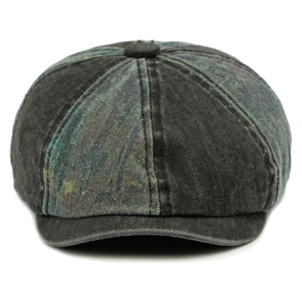 HT4789 Mens Berets Women New Washed Cotton Ivy Flat Cap Male Female Octagonal Beret Hat Spring Summer Autumn Patchwork Beret Cap
