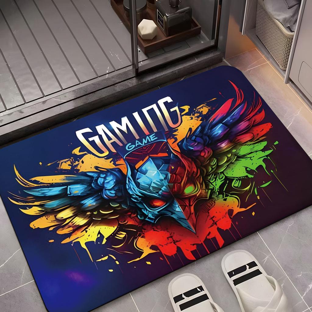 Gaming Console Bathroom Anti Slip Mat Bathroom Entrance Carpet Bathtub Sink Anti Slip Mat Home Decoration