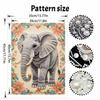 Elephant Pearl Kit DIY 5D Rhinestone Art Craft for Adults and Kids Home Party Decoration Handmade Gift