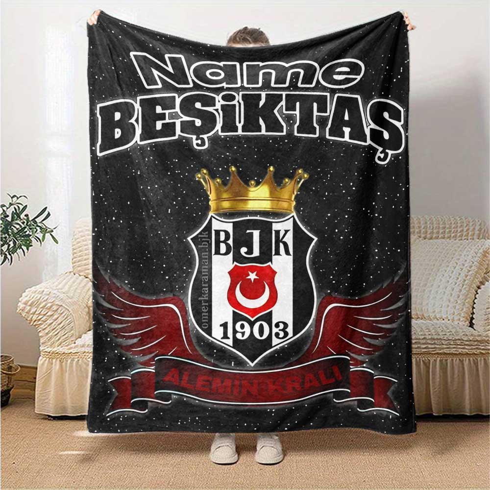 Ikta Crest Legacy Customize Your Name Blanket Throw Customizable Blanket Soft Warm Cozy Perfect for Office Chair Chair Office Bedding for All Occasion