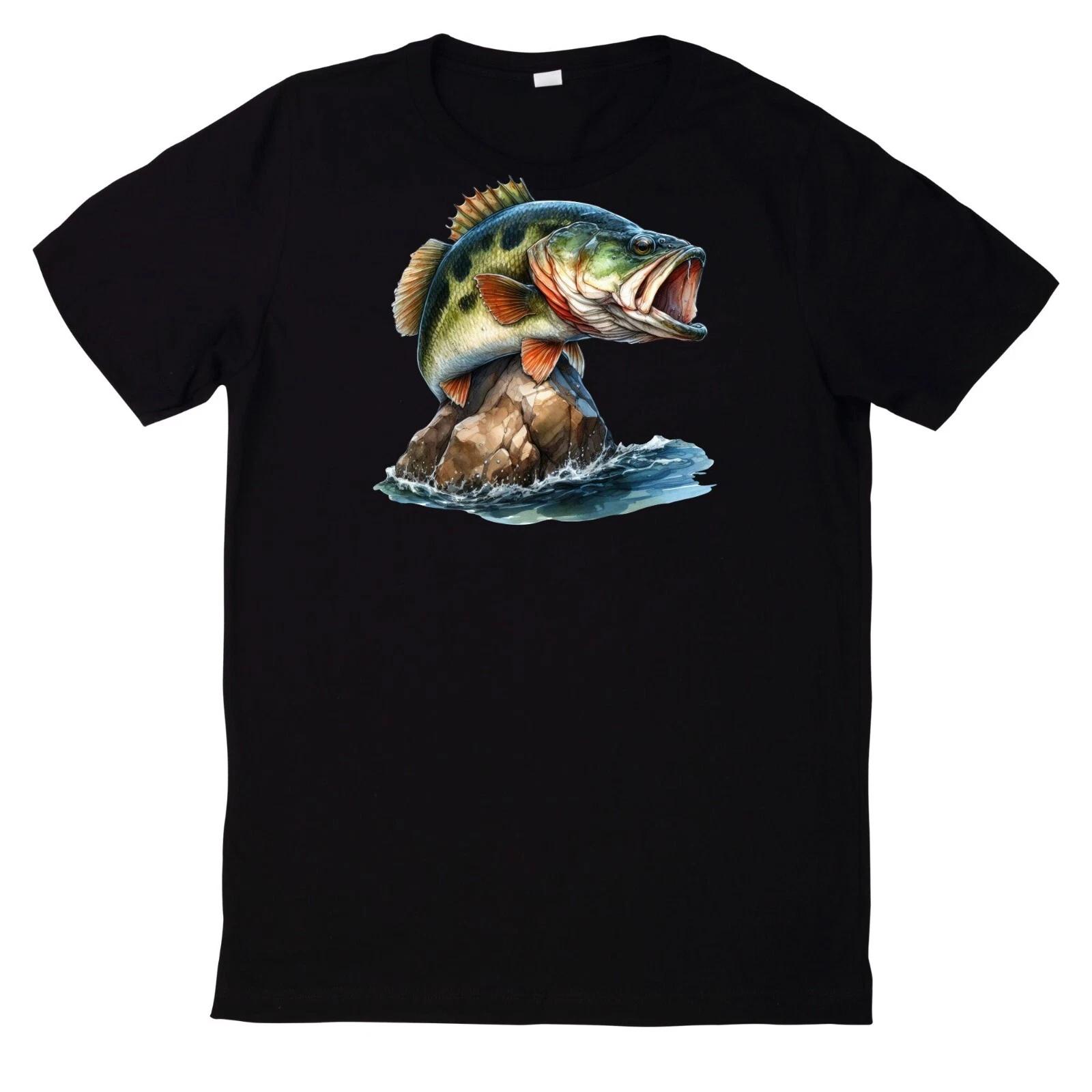 T-Shirt Lustiges Angler Fisch Motiv S
