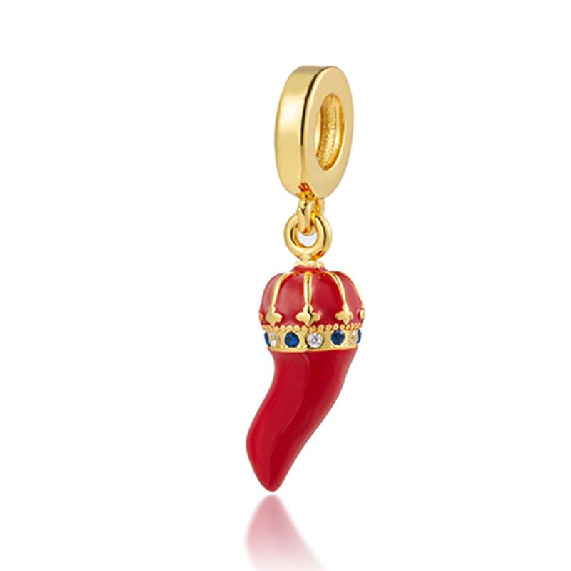 NEW Sparkling Red Series Charm Bead Clip Fit Original Silver Bracelet DIY Jewelry Christmas Gift Reindeer Motorcycle Dangle