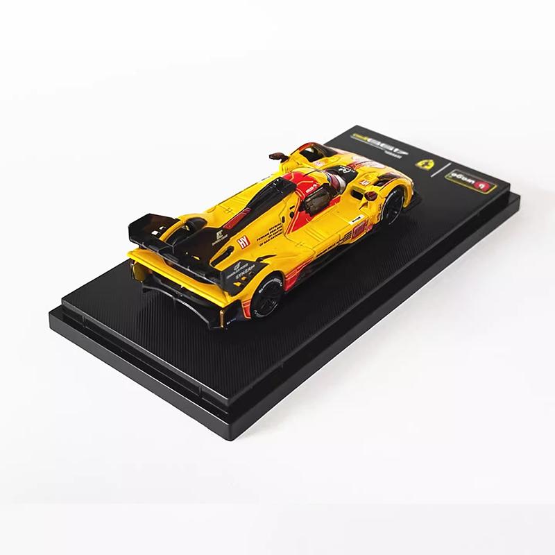 New In Stock Bburago 1:64 Ferrari 2025 499p #83 #51 24h Le Mans Alloy Luxury Vehicle Die-Casting Car Model Customized Toys Gifts