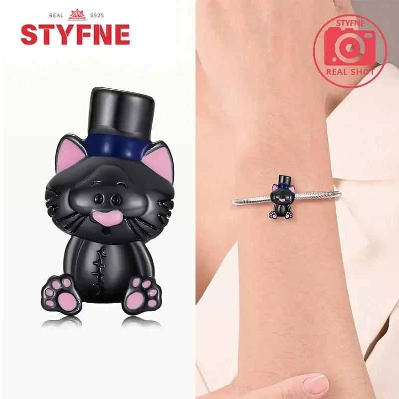 Copperblack Cat Series Charm Beads For Original Bracelet Fine Jewelery Making Gifts For Women