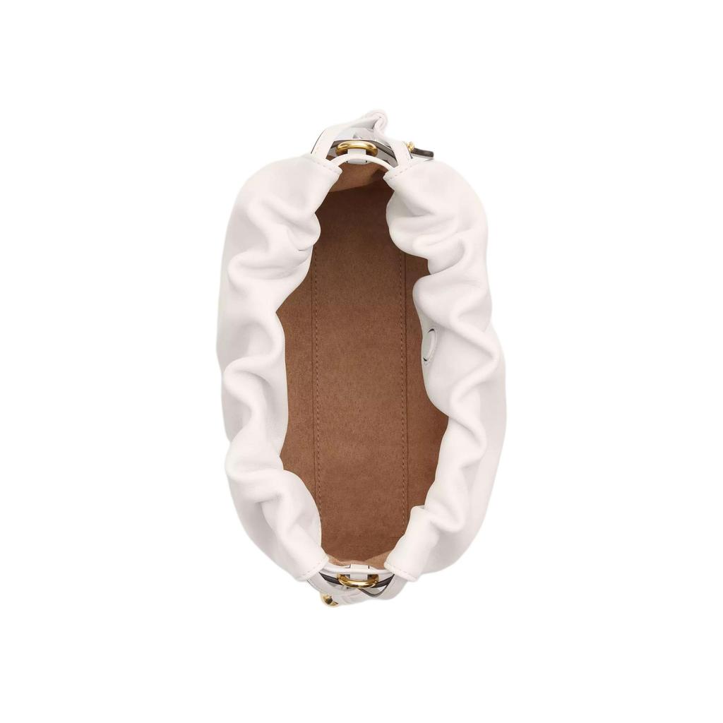 Coach Faye 22 Logo Magnetic Closure Leather Cloud Bag Women Handbags White CT763-IMCHK