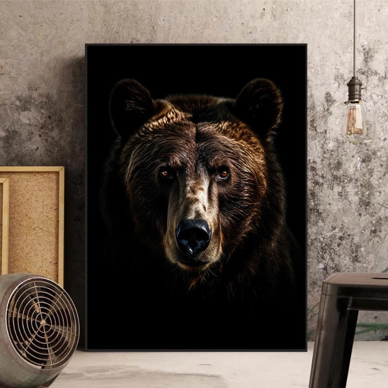 Modern Abstract Animal Lion Bear Leopard Deer Posters and Prints Canvas Painting Wall Art Wild Animals Pictures for Living Home Decor