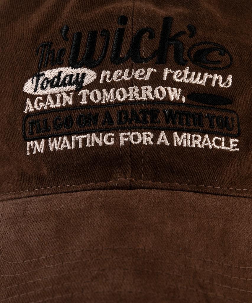 Wig Again Tomorrow Cotton Peach Ball Cap - Brown
