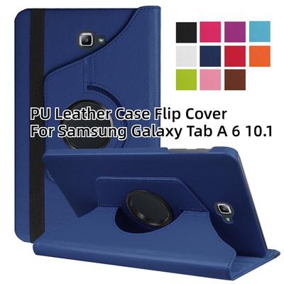 Tab A6 10.1 Case 360 ​​laipsnių besisukantis Folio PU odinis dėklas, atverčiamas dangtelis, skirtas Samsung Galaxy Tab A 6 10.1 T580 T585 10.1" planšetinio kompiuterio dėklas