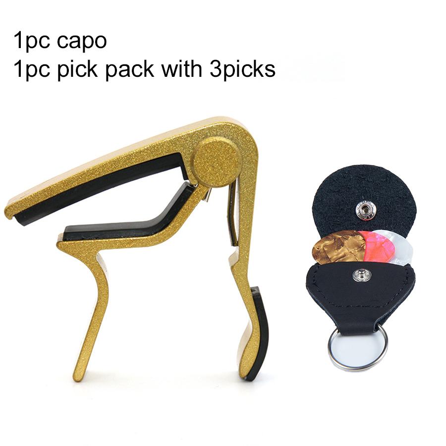 1 Stück Gitarren-Capo mit Paddel-Tasche für Akustik-E-Gitarre Einhand-Capos Mehrfarbiges Instrumenten-Gitarrenzubehör TMZ
