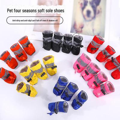 Zapatos Transpirables Antideslizantes Ajustables para Perro para Caminar al Aire Libre, Cubrepies Suaves para Mascotas y Botas de Lluvia para Gato
