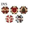 Kit Decorazione Trapuntata di Natale Tessuto Stella di Natale Kit Fai da Te, Patchwork Floreale Cucito Progetti Artigianali Festivi per Adulti Ornamento Fatto a Mano