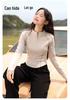 Baleno Women's Slim-Fit Fleece-Lined Mock Neck Long-Sleeve Thermal Top
