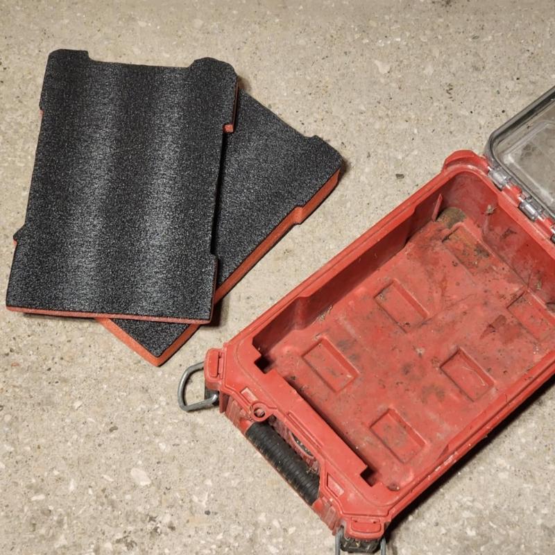 2pcs Customs Fit Foam Padding Inserts for 48-22-8435 Tool Case Liners Easy Cutting To Accommodate Instrument Secure