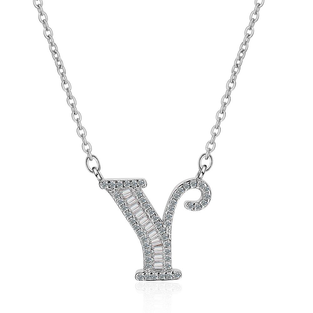 26 Letters of The Alphabet Necklace Female Romantic Travel with The Same Short Section of The Collarbone Chain Valentine's Day Gifts Necklace