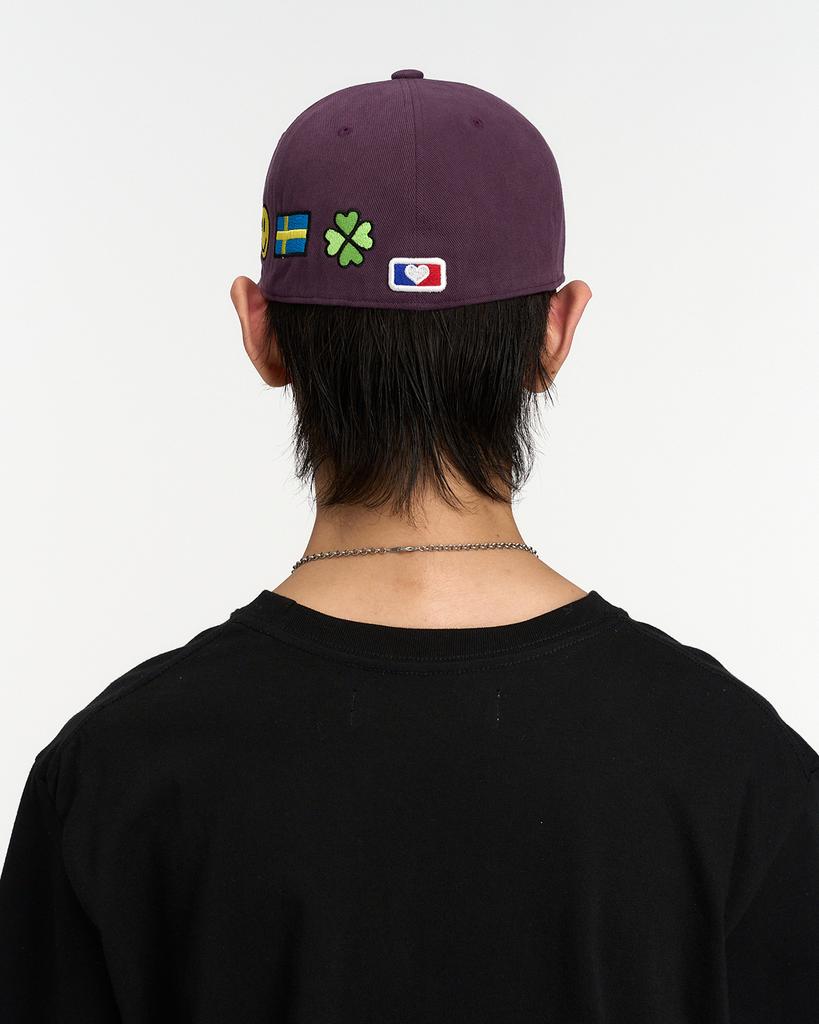 THEMUSEUMVISITOR Art Icon Embroidery Cap (Violet)