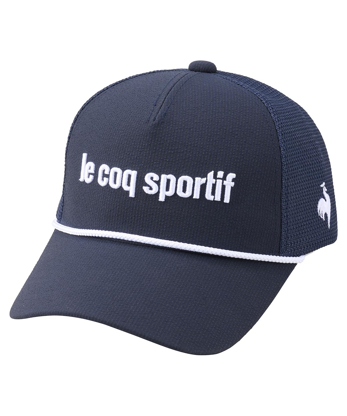 

Le Coq Sportif Golf LG5SCP11M Cap with Glare and Sun Made of Soccer Fabric for a Cool Navy x White Men s Shading, Reduction, Protection, Feel, (NV01)