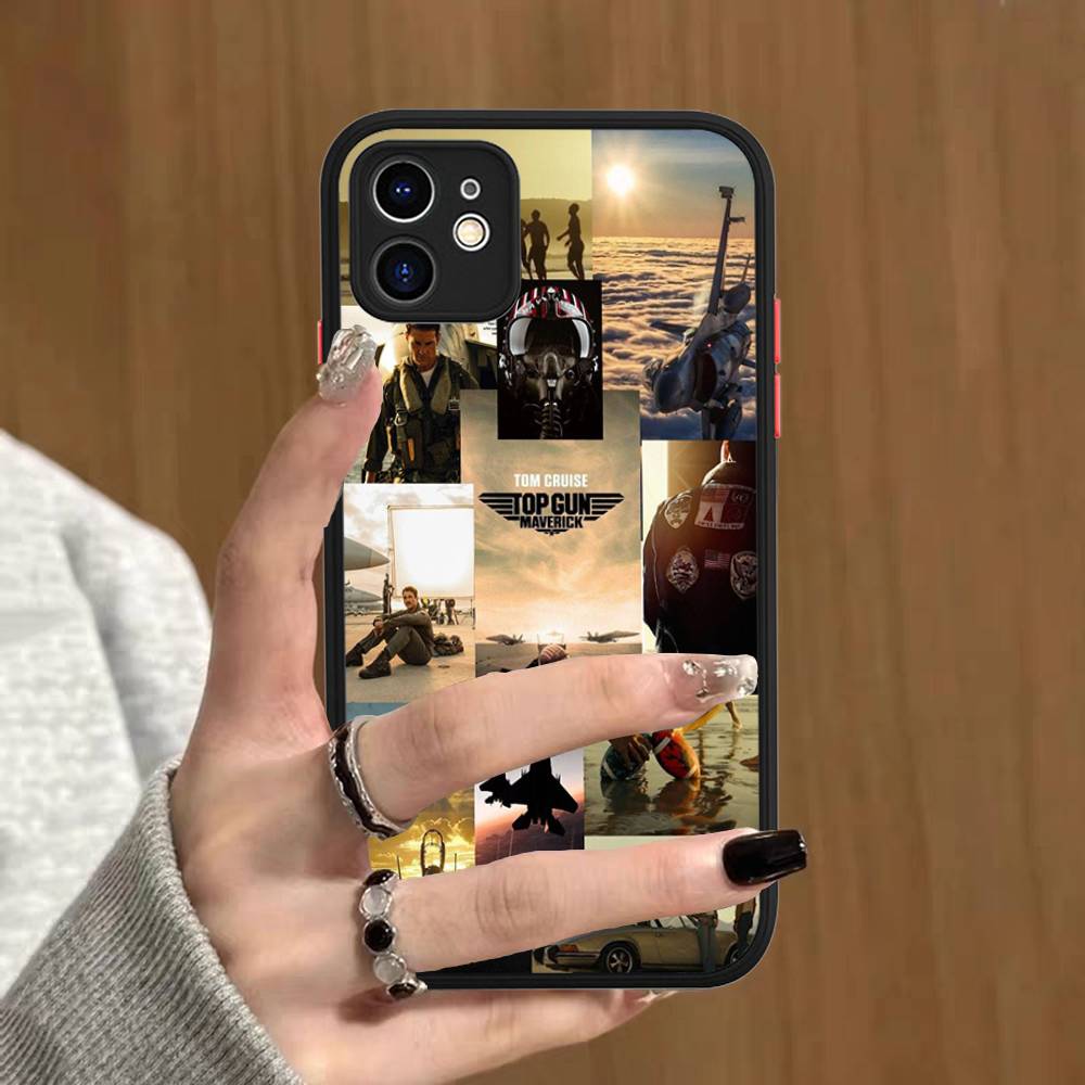 Action Film T-Top G-Gun Matte Transparent Phone Cover For IPhone Case 16 15 14 13 12 11 Pro Max X XS Max Plus