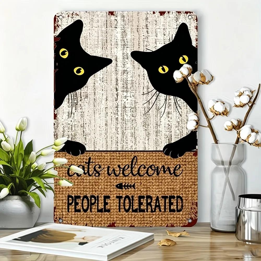 Customized Metal Sign Personalized Welcome Name Plate Garden Wall Decor