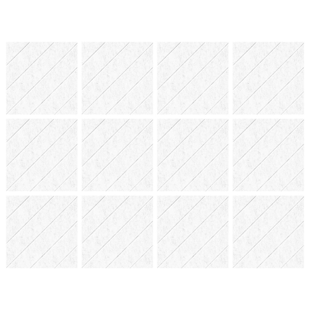 12 Pack Sound Insulation Foam Panels Polyester Texture Acoustics Treatments Wall Tiles Perfect for Living Room Studios