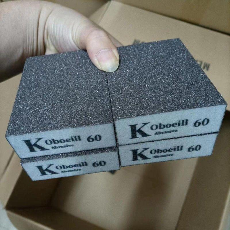 Sponge Sanding Block for Woodworking, Furniture, Paint, Rust, Wall Putty, and Grout Polishing.