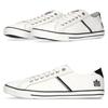 Admiral WATFORD AD601 Size Sneakers, Unisex, White/Black, 25.0cm