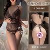 Sex Underwear Sexy Pure Desire Mesh Flirting Swinging Collar Belly Pocket Uniform Perspective Temptation Small Breasts Show Big