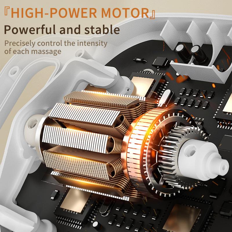6 Head Massage Gun Muscle Relaxation Fascia Gun High Frequency Vibration Body Massager Pain Relief Muscle Fascia Gun