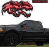 2pcs Car Metal Tyrannosaurus Raptor Dinosaur Logo Trunk Body Emblem Decals Sticker For Ram Charger Challenger Accessories