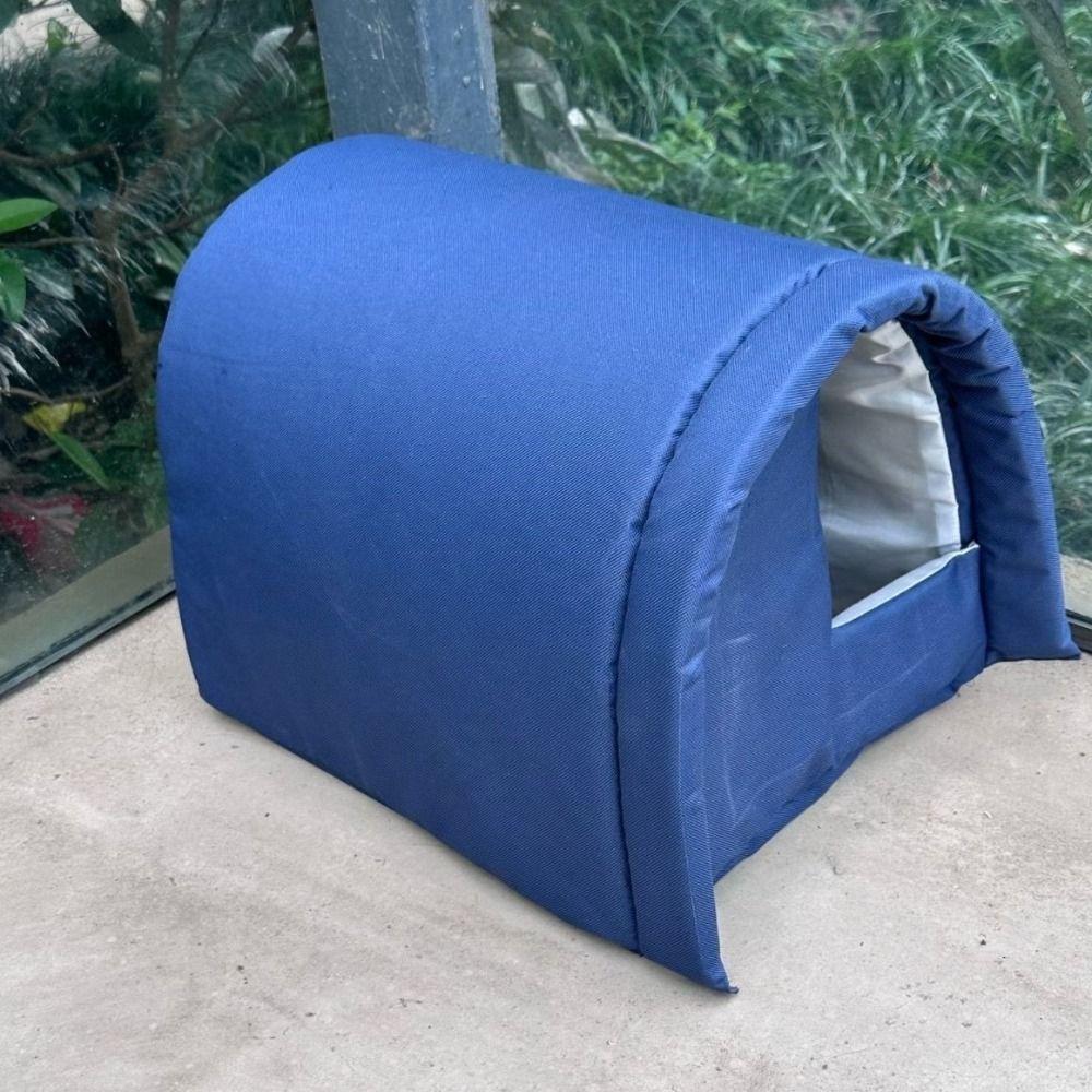 Durable Warm Pet Cat House Windproof Waterproof Cat Sleeping Cave Thicken Vaulted Design Stray Cat Den for Stray Cats Dogs