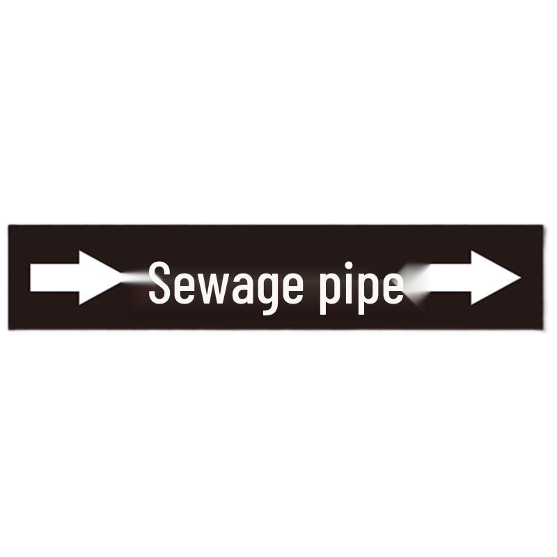Hao Gong Bang Sewage Pipe Flow Direction Arrow Stickers