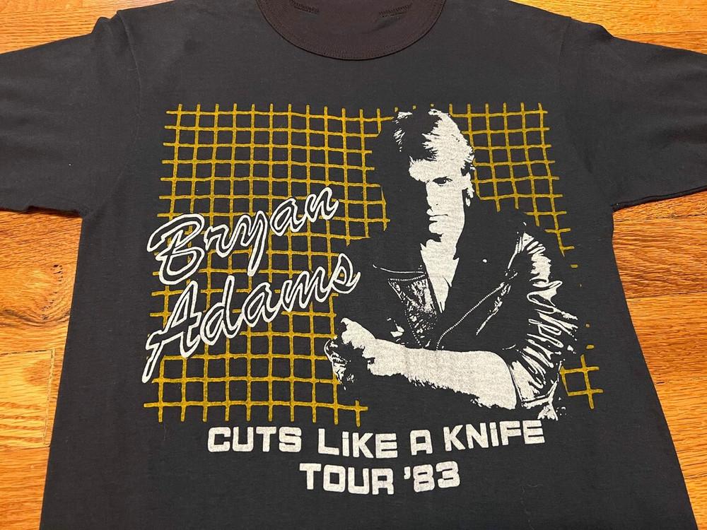 

1983 Bryan Adams Cuts Like a Knife Short Sleeve Black All Size Shirt M