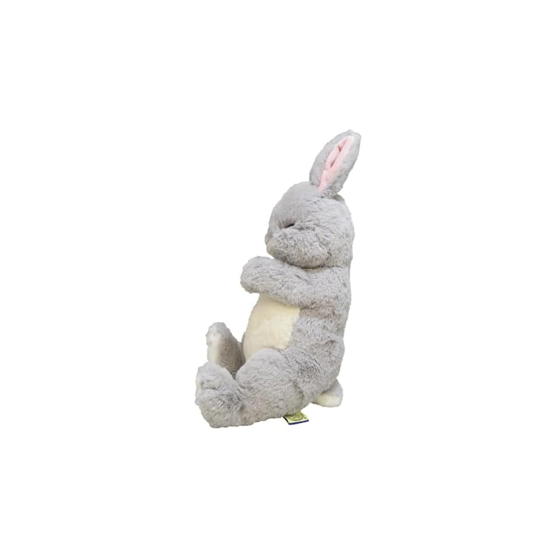 Sunlemon Knee-Hugging Rabbit, Sleeping Soundly, Gray, 17 X 14 X 36 Cm, Plush Animal, Cute Rabbit, P-9532