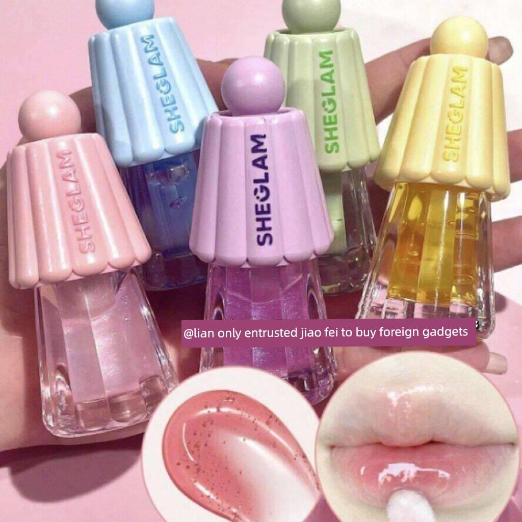 New Packaging! Small Cake Sheglam Jelly Lip Gloss Fruit Essence Toot Nourishing Moisturizing Not Oily Lip Gloss