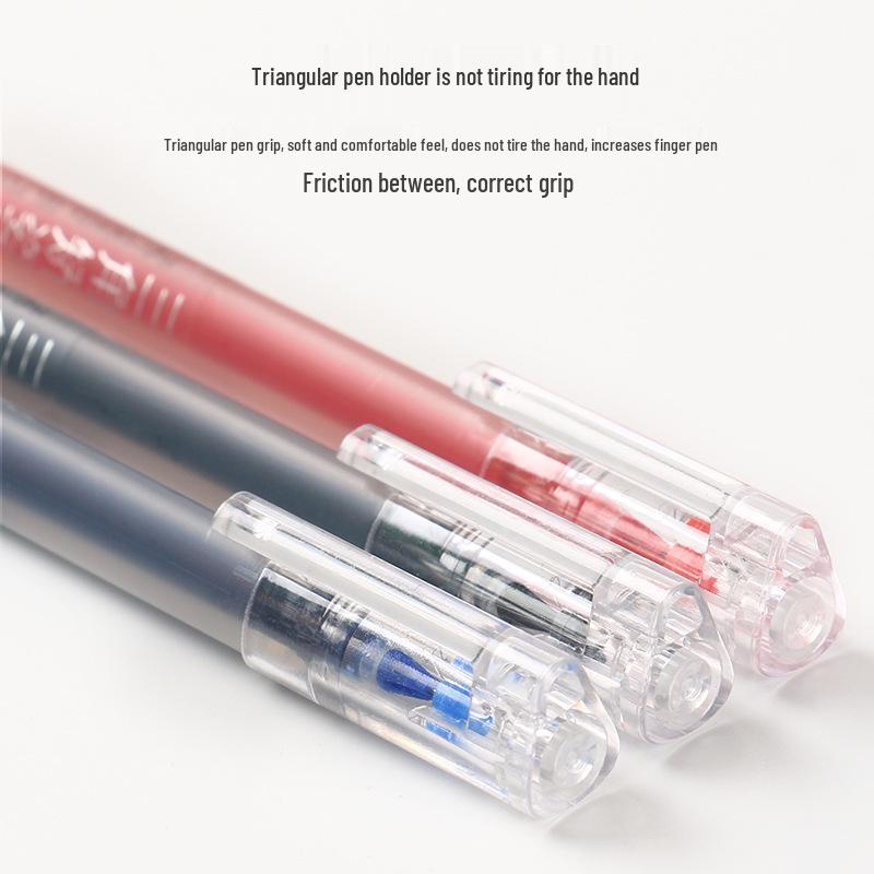 Baitong 0.5mm Triangle Correction Water Pen - Large Capacity Business Signature Pen