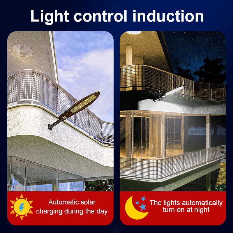 LED Solar Lights Outdoor Garden Street Light With Motion Sensor And Remote Control Waterproof Wall Light For Garage Floodlight