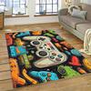 Console Gaming Carpet for Boy's Bedroom Living Room Decoration Washable Polyester Anti Slip Floor Mat Sofa Decor Big Size Rug