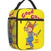 Good Guys Baseball Player Resuable Lunch Boxes Leakproof Child's Play Chucky Thermal Cooler Food Insulated Lunch Bag Kids School