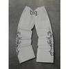 Herre Euro & Amerikansk Hip-Hop Print Afslappede Sweatpants - Retro Lige Ben Design, Forår/Efterår