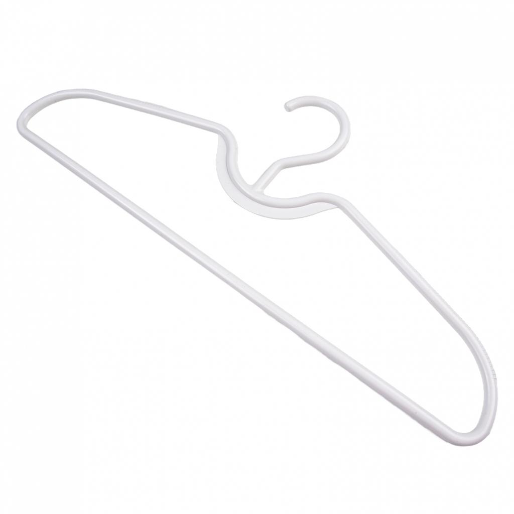 Set di Grucce di Plastica Collo Corto Antiscivolo per Uso Guardaroba