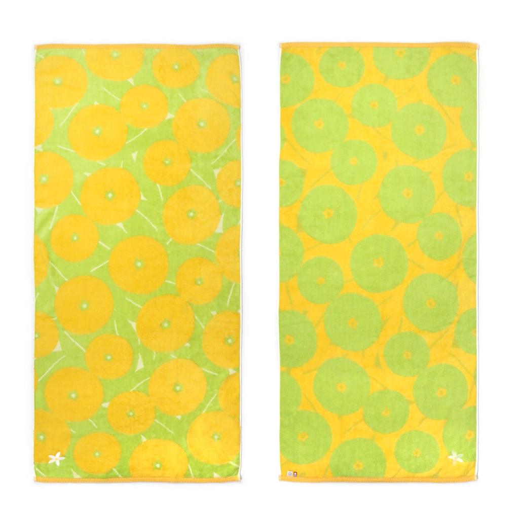 Imabari Towel Iori Bath Highly Absorbent "iyokan" Towel, Fluffy, Soft, (Yellow)