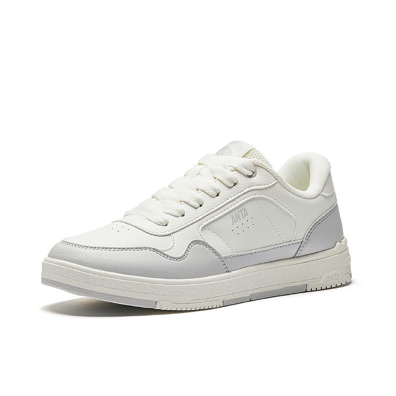 New Anta Anti-Slip Wear-Resistant Low-Top Skateboard Shoes Women's White Gray 922518008-1