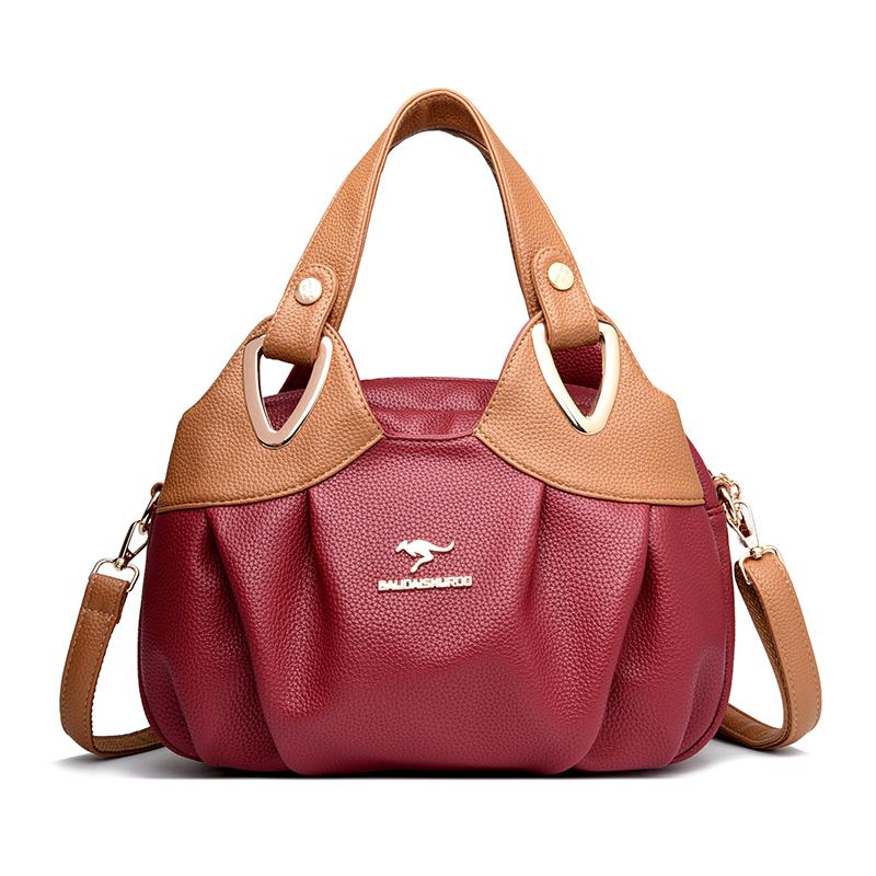 Wysokiej jakości minimalistyczna torba typu tote dla kobiet, modna torba na ramię, torba tote w kontrastowych kolorach, odpowiednia do codziennego użytku, na zakupy, do pracy.