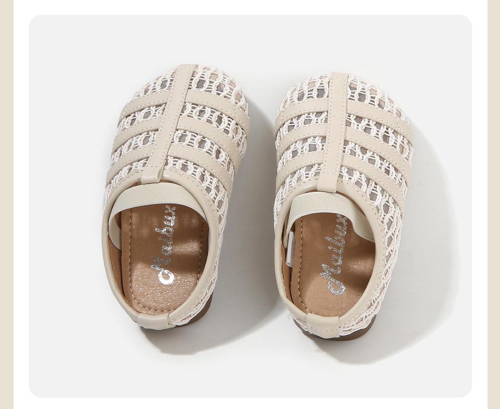 2026 Neuer Stil Geflochtene Lederslipper für Mädchen für Kleinkinder - Vielseitige Frühjahrs-Laufschuhe